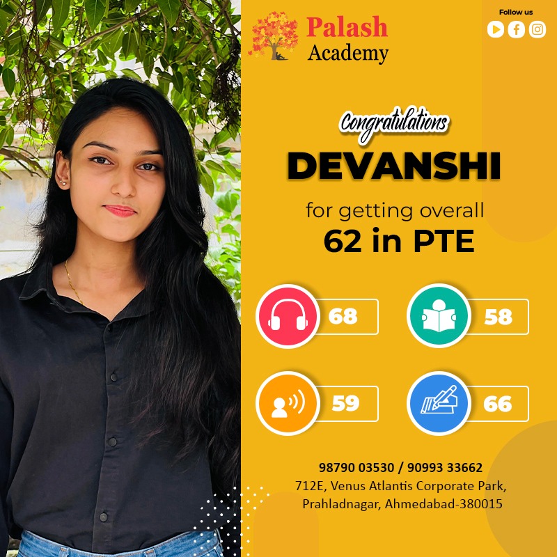 Devanshi — PTE — Overall 62